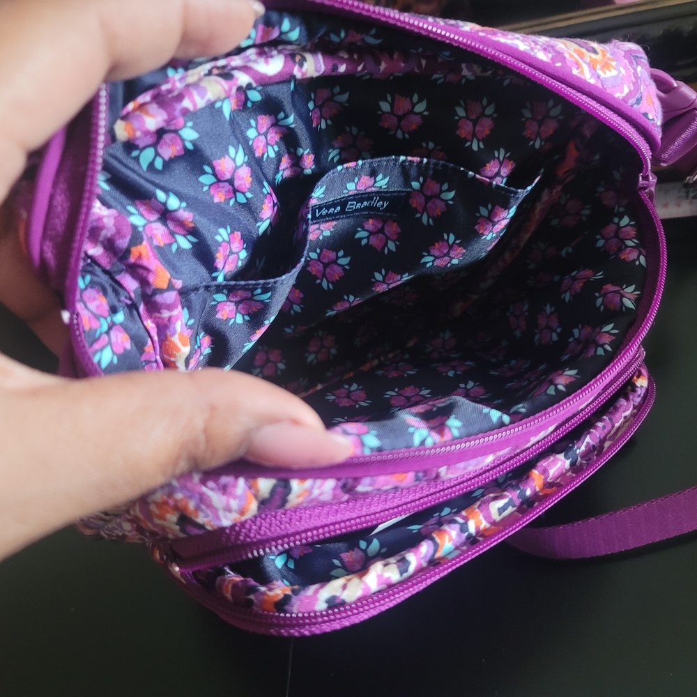 Vera Bradley Purple & Pink Floral Bum/Belt Bag - Picture 3 of 7